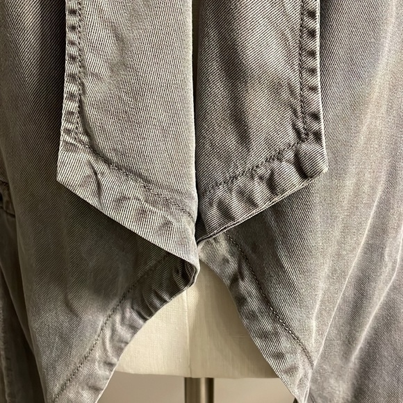 MAX JEANS women’s Drape Open Front Utility soft Vest adj draw string waist XS - Picture 5 of 15